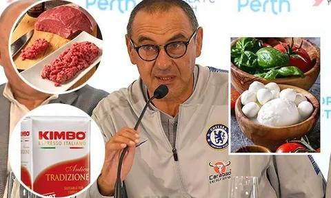 Sarri ở Anh nhưng bao tử vẫn hướng về đất Ý