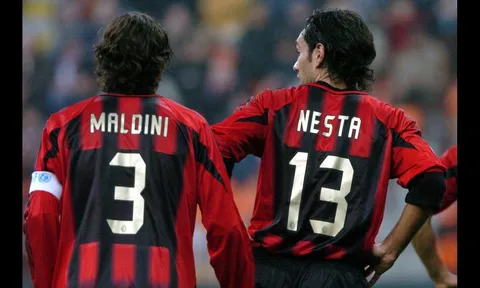 Sự kết hợp hoàn hảo giữa Nesta và Maldini