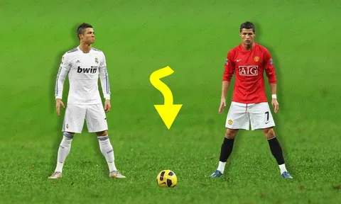 Sự khác biệt giữa Cristiano Ronaldo ở Real và M.U