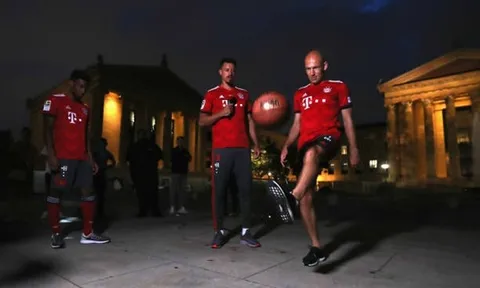Tâng bóng rổ, bầu dục, tennis, thú vui của Robben, Coman, Wagner?