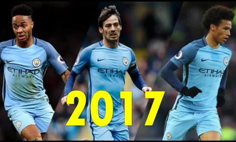 Tất cả 111 bàn thắng của Man City mùa 2016/17