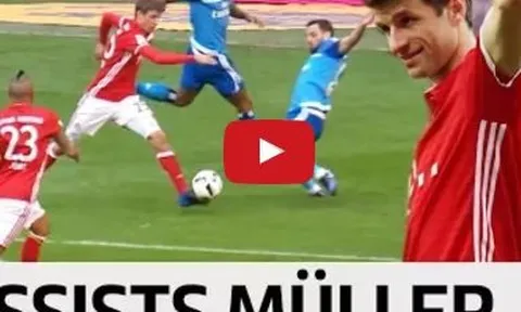 Tất cả các pha kiến tạo của Thomas Muller mùa 2016/17