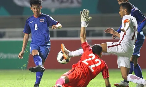 Olympic Thái Lan thoát hiểm nhờ bàn thắng ở phút 90+1