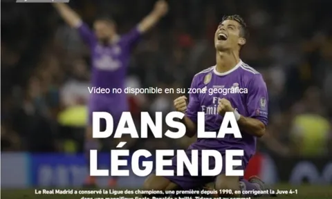 'Thế giới lại dưới chân Ronaldo và Real Madrid'