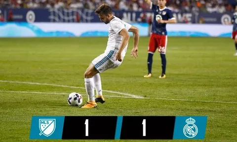 Thi đấu lơ là, Real nhọc nhằn đánh bại MLS All-Stars trong loạt sút luân lưu