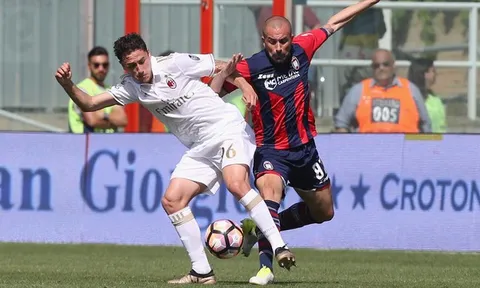 Thi đấu thất vọng, AC Milan chỉ có được 1 điểm trước Crotone