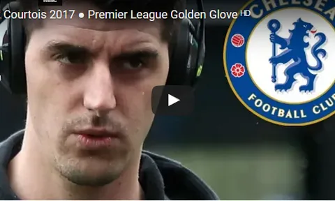 Thibaut Courtois - Găng tay vàng Premier League 2016/17