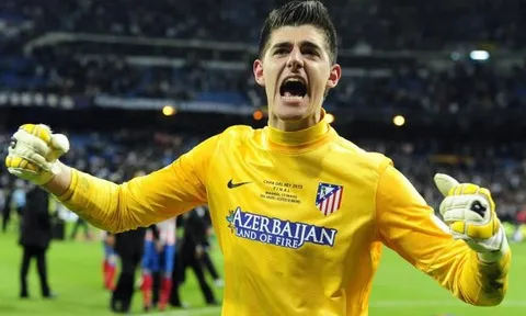 Thibaut Courtois khi còn khoác áo Atletico Madrid