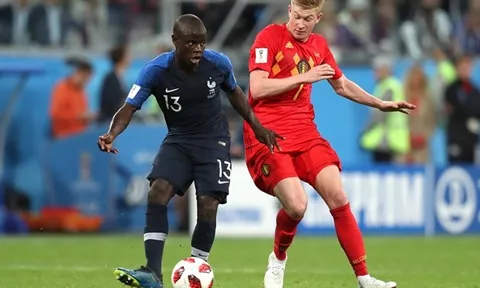 N'Golo Kante "cân" cả De Bruyne và Hazard giúp Pháp đánh bại Bỉ