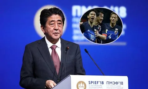 Thủ tướng Shinzo Abe "mơ mộng" trước thềm World Cup 2018