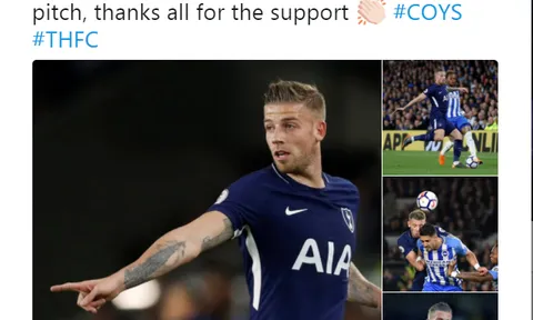 Toby Alderweireld gửi thông điệp khiến các ông lớn ngỡ ngàng