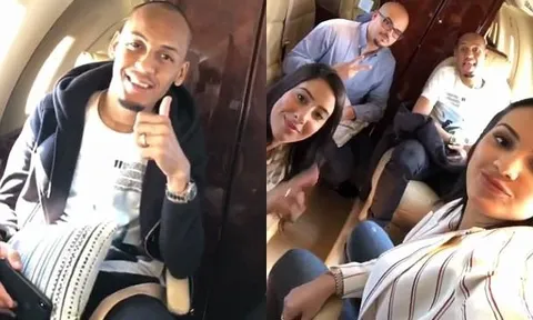 Tới Liverpool, Fabinho khui sâm banh ăn mừng