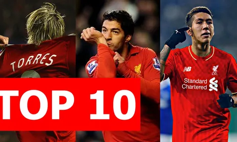 Top 10 bản hợp đồng đắt giá nhất lịch sử Liverpool