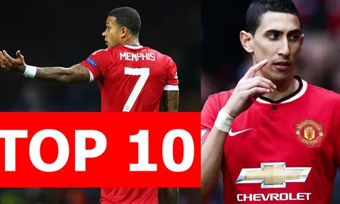 Top 10 bản hợp đồng thất bại nhất lịch sử Man United
