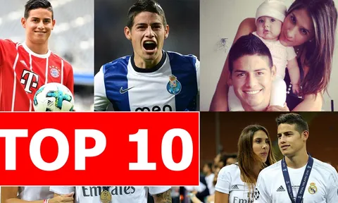 Top 10 bí mật thú vị về James Rodriguez