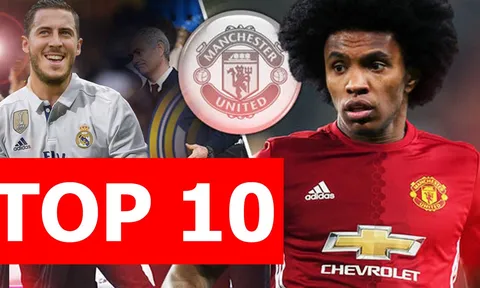 Top 10 bom tấn nổ chậm chuyển nhượng hè 2018