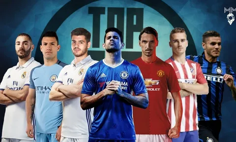 Top 10 chân sút hiệu quả nhất mùa 2016/2017