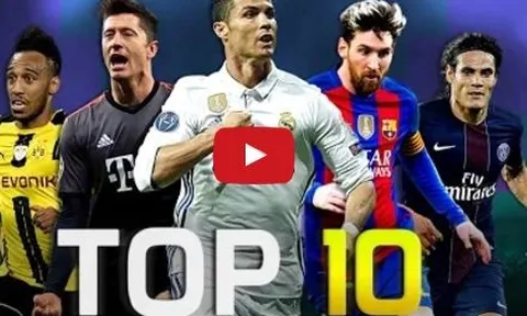 Top 10 cỗ máy săn bàn mùa 2016/17
