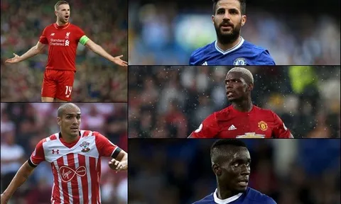 Top 10 tiền vệ trung tâm xuất sắc nhất của NHA mùa 2016/17 (Phần 1): Pogba có xứng đáng?