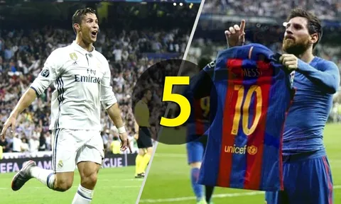 Top 5 khoảng khắc đẹp nhất mùa 2016/2017