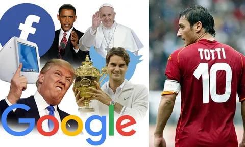 Totti cân cả Thế giới trong 25 năm