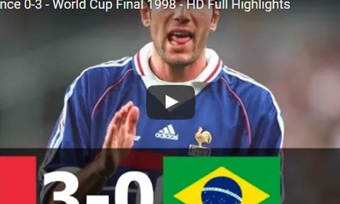 Trận cầu kinh điển: Brazil 0-3 Pháp (Chung kết WC 1998)
