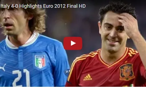 Trận cầu kinh điển: Tây Ban Nha 4-0 Italia (Chung kết Euro 2012)