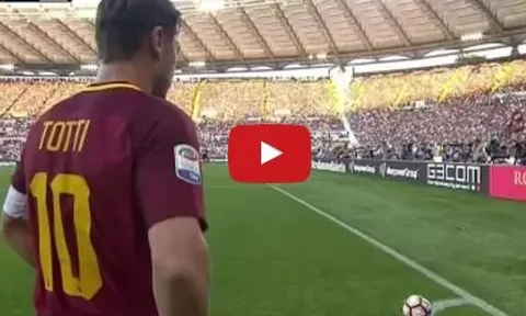 Trận đấu cuối cùng của Francesco Totti cho AS Roma