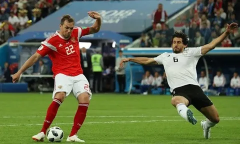 Trận Nga - Ai Cập xác lập cột mốc kỳ dị trong lịch sử World Cup