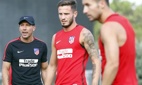 Trò cưng trở lại tập luyện, Simeone vui mừng ra mặt