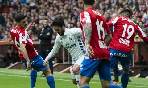 TRỰC TIẾP Sporting Gijon 2-3 Real Madrid: Isco! Isco! Isco! (KT)