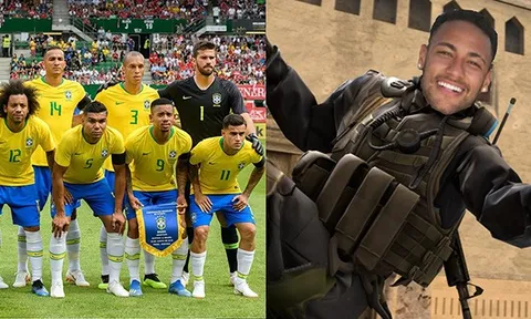 Trước thềm đại chiến tuyển Bỉ, Neymar rủ đồng đội... chơi CS:GO