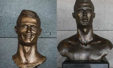 Tượng đồng 'vạn người chê' của Ronaldo đã bị hạ bệ