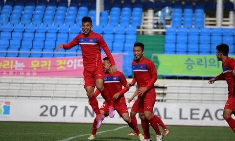 Cầu thủ U20 Việt Nam thích thú với bài tập của HLV Hoàng Anh Tuấn