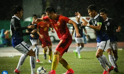 Campuchia gây bất ngờ khi hòa Trung Quốc tại vòng loại U23 châu Á