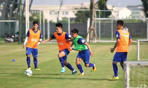 Thiếu quân, U23 Việt Nam tổ chức đá đấu tập