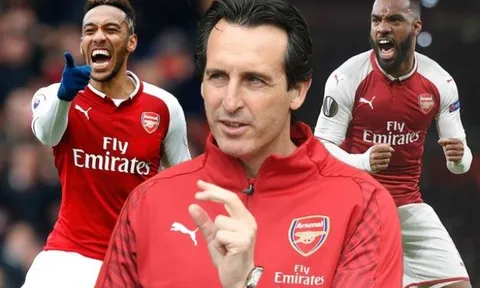 Unai Emery gợi ý cách sử dụng Aubameyang và Lacazette cho mùa giải mới của Arsenal