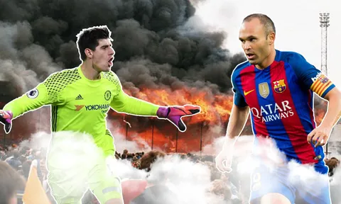 Vào ngày này |11.5| Cháy cả sân trong sinh nhật Iniesta, Courtois