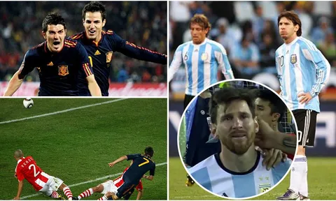 Vào ngày này |3.7| Argentina "ăn hành" và bàn thắng "bá đạo của David Villa