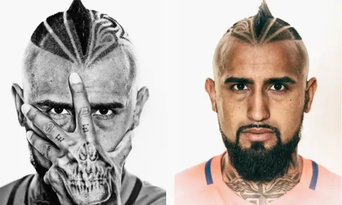 Vidal cực chất trong loạt ảnh chân dung của tuyển Chile