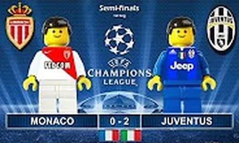 Video trận đấu giữa Monaco vs Juventus theo phong cách Lego