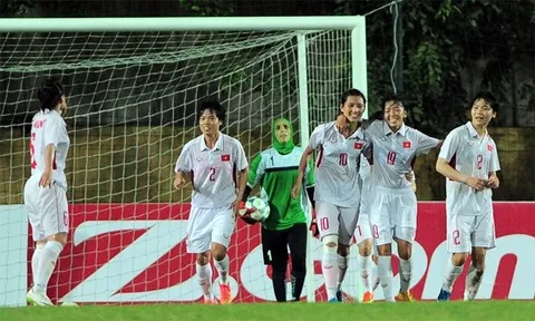 Đại thắng Iran 6-1, nữ Việt Nam sáng cửa vào VCK