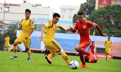 Tổng hợp vòng 12 hạng nhất Quốc gia 2017: Nam Định đặt một chân lên V-League