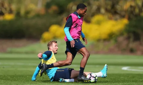 Vừa trở lại, Harry Kane đã lập tức 'bùng nổ' trên sân tập