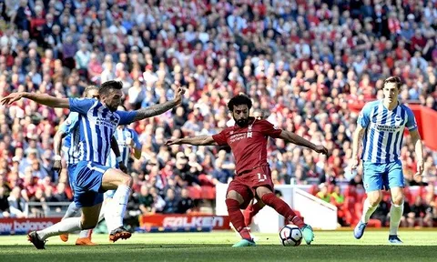 Vùi dập Brighton, Liverpool hiên ngang lấy vé dự Champions League