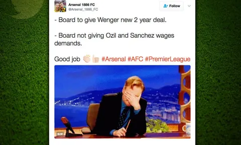Wenger ở lại, cả nước Anh phản ứng thế nào?