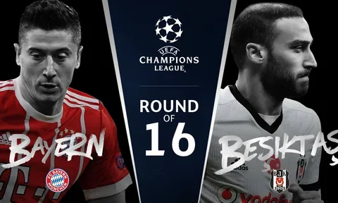 02h45 ngày 21/02, Bayern Munich vs Besiktas: 'Ngựa ô' gặp Hùm