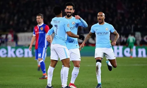 Gundogan lập cú đúp, Man City hủy diệt Basel