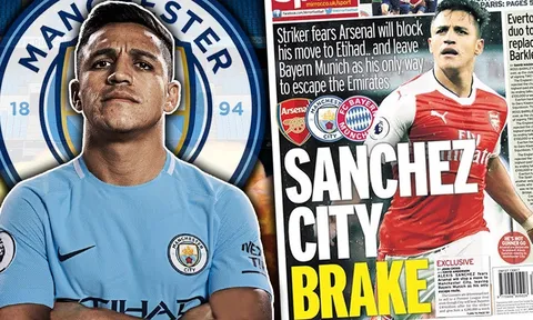 Alexis Sanchez và tham vọng vô địch Champions League của Man City