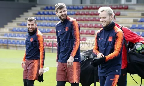 Dàn sao Barca tự tin trước trận đại chiến với Atletico